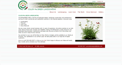 Desktop Screenshot of colormegreenlandscaping.com
