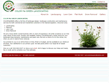 Tablet Screenshot of colormegreenlandscaping.com
